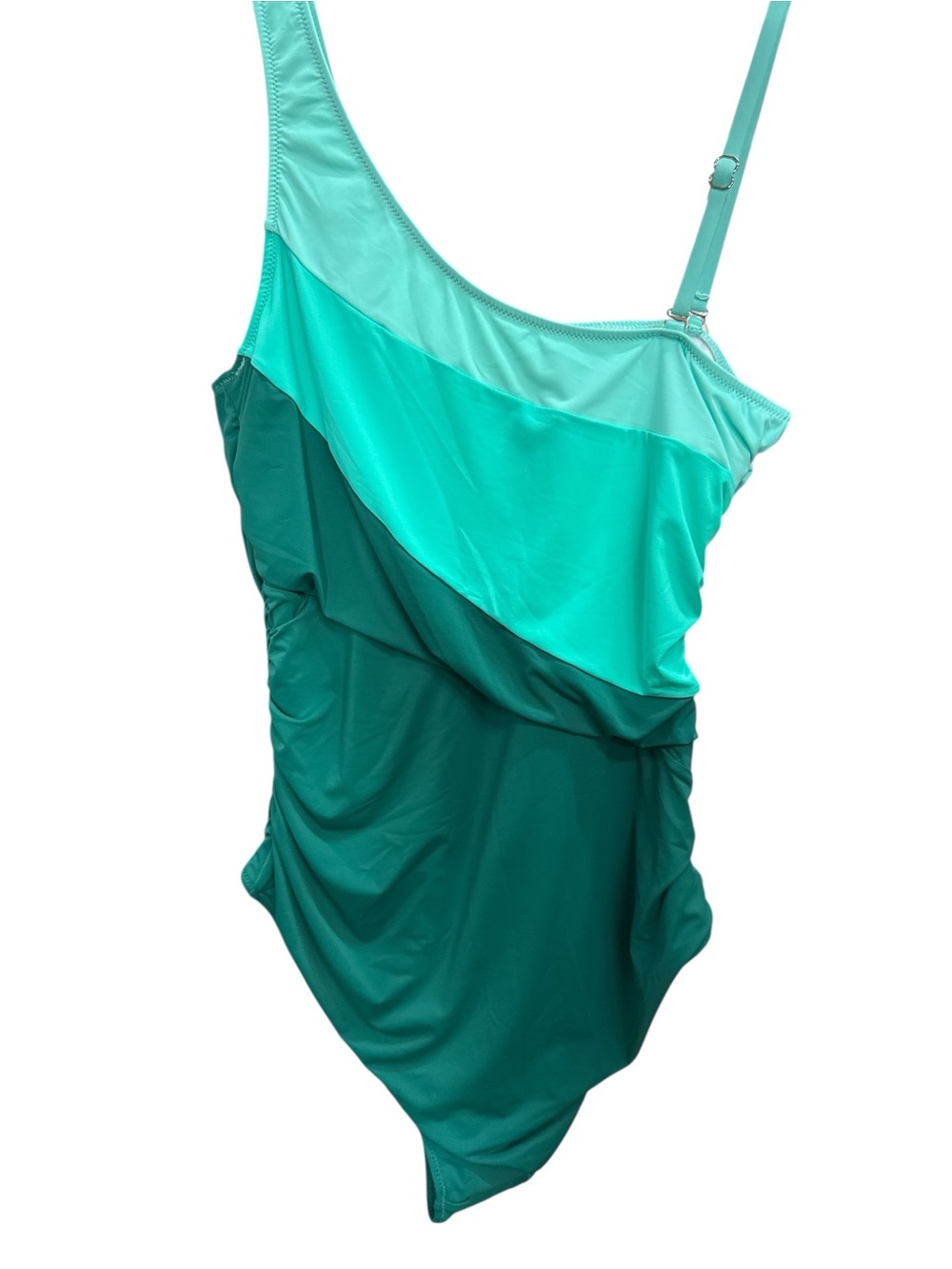 Women’s Teal Ombre One-Piece Swimsuit - Adjustable Strap